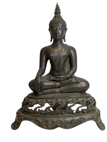 Grote bronzen Boeddha – Thailand – ca. 47 cm hoog – 5,3 kg beschikbaar voor biedingen