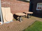 Tafel / eiken balden, Ophalen, Rond, Nieuw, 100 tot 150 cm