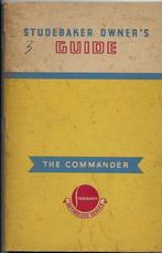 Studebaker Commander owner manual 1939, Ophalen of Verzenden