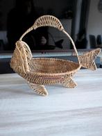 Riviera Maison rattan vis mand, Ophalen of Verzenden, Zo goed als nieuw, Rond, Riet