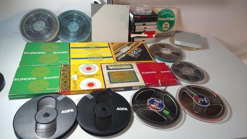 29 bandrecorder tapes reels 18 cm | 15 cm | 13 cm, Audio, Tv en Foto, Bandrecorders, Onderdeel, Met stofkap, Met banden, Ophalen
