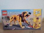 Lego creator wilde leeuw 31112 compleet, Ophalen of Verzenden, Zo goed als nieuw