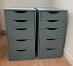 2 x IKEA Alex ladeblok / ladekastje zgan donkerblauw diesel, Huis en Inrichting, Kasten | Ladekasten, Ophalen, Minder dan 50 cm