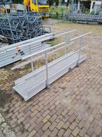 Layher aluminium loopbrug werkbrug 3,20mtr met 2x leuning, Doe-het-zelf en Verbouw, Steigers, Zo goed als nieuw, Ophalen