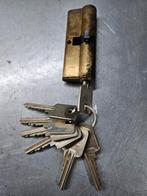 Cilinder BKS met 7 sleutels, Ophalen of Verzenden, Gebruikt, Rvs, Slot