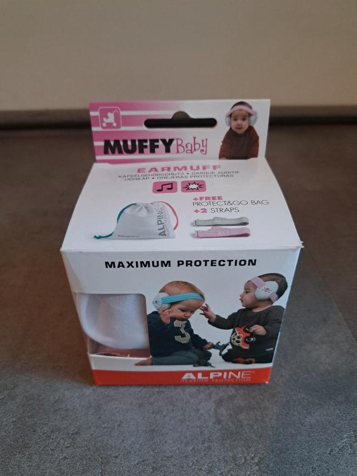 Alpine Muffy Baby; gehoorbescherming, Kinderen en Baby's, Overige Kinderen en Baby's, Zo goed als nieuw, Ophalen
