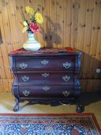 Antieke buikkast noten met 1 la en 1 klep  afm 75x40 en hoog, Huis en Inrichting, Kasten | Ladekasten, Ophalen, Gebruikt, 50 tot 100 cm