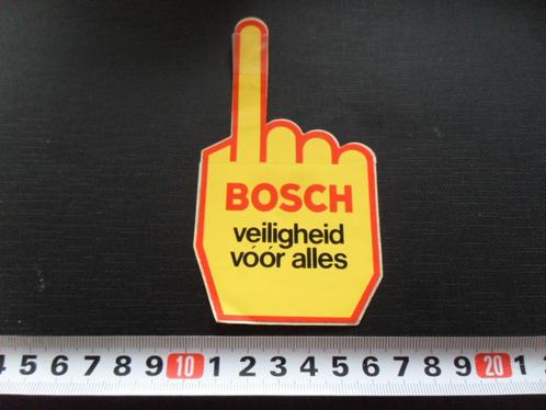 sticker BOSCH veiligheid voor alles *, Verzamelen, Stickers, Zo goed als nieuw, Bedrijf of Vereniging, Ophalen