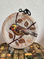 Ruscha wandbord West-Germany Keramik vogel Putter 18 cm, Ophalen of Verzenden