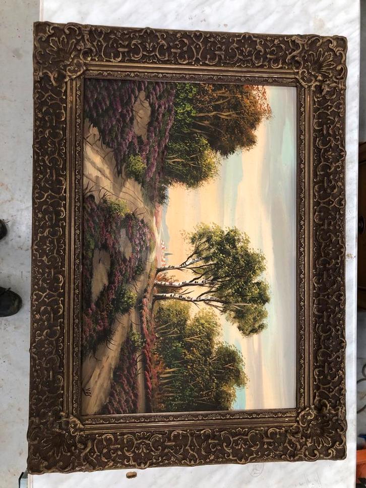 Schilderij van Vos - Landschap met bomen, Antiek en Kunst, Kunst | Schilderijen | Klassiek, Ophalen