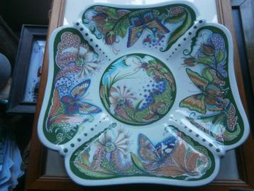 Mooi Vlinder Wandbord, Jugendstil Transp Bedr. GRIFFIOEN  beschikbaar voor biedingen