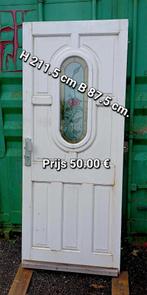Deuren hardhout deur buitendeur, Ophalen, Gebruikt, 80 tot 100 cm, Buitendeur