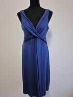 J354 - Blauwe La Salle jurk maat XXL valt als XL (1), Kleding | Dames, Blauw, Maat 46/48 (XL) of groter, Ophalen of Verzenden