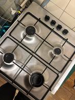 Gasstel 4-pits, Witgoed en Apparatuur, Kookplaten, Ophalen, 4 kookzones, Zo goed als nieuw, Gas