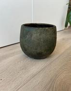 Bloempor donkergroen, Tuin en Terras, Bloempotten, Rond, Ophalen of Verzenden, Zo goed als nieuw, Minder dan 25 cm