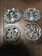 Vintage tinnen dekseltjes,5stuks, Antiek en Kunst, Antiek | Tin, Ophalen of Verzenden
