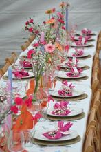 TE HUUR Placemats huren (21-)diner, bruiloft & evenementen, Ophalen of Verzenden, Zo goed als nieuw, Bord