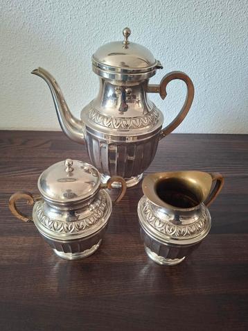 Vintage zilveren koffie setje  beschikbaar voor biedingen