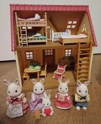 Sylvanian family startershuis met familie konijn, Ophalen, Gebruikt, Poppenhuis