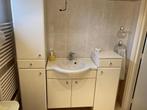 Badmeubel met wastafel en kast, Ophalen, Gebruikt, 100 tot 150 cm, 25 tot 50 cm