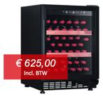 Wijnkoelkast 40 flessen, 2 temp.zones (INBOUW), Ophalen, Zonder vriesvak, Minder dan 85 cm, 100 tot 150 liter