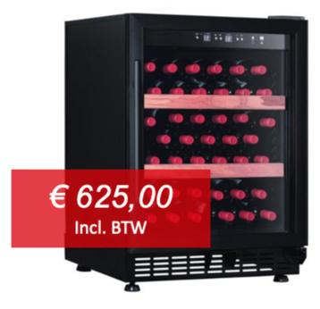 Wijnkoelkast 40 flessen, 2 temp.zones (INBOUW) beschikbaar voor biedingen
