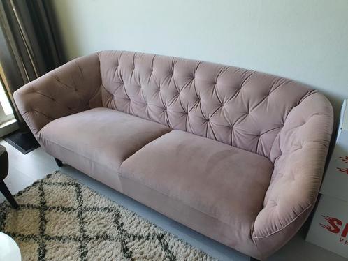 MOOS Lise 3-zitsbank. Dusty Rose, Huis en Inrichting, Banken | Sofa's en Chaises Longues, Zo goed als nieuw, Driepersoons, 150 tot 200 cm