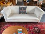 Crème witte Chesterfield 3-zits bank van Metz&Co, Ophalen, Gebruikt, 150 tot 200 cm, Driepersoons