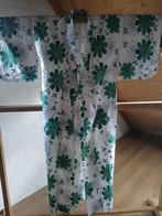 Traditionele Japanse yukata summer Kimono white green, Ophalen of Verzenden