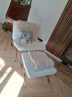Barcelona chair / stoel & voetenbank, Huis en Inrichting, Fauteuils, Ophalen, Gebruikt