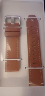 Garmin Lederen Horlogeband 22mm Quickfit, Sieraden, Tassen en Uiterlijk, Sporthorloges, Ophalen of Verzenden, Nieuw, Zwart, Android