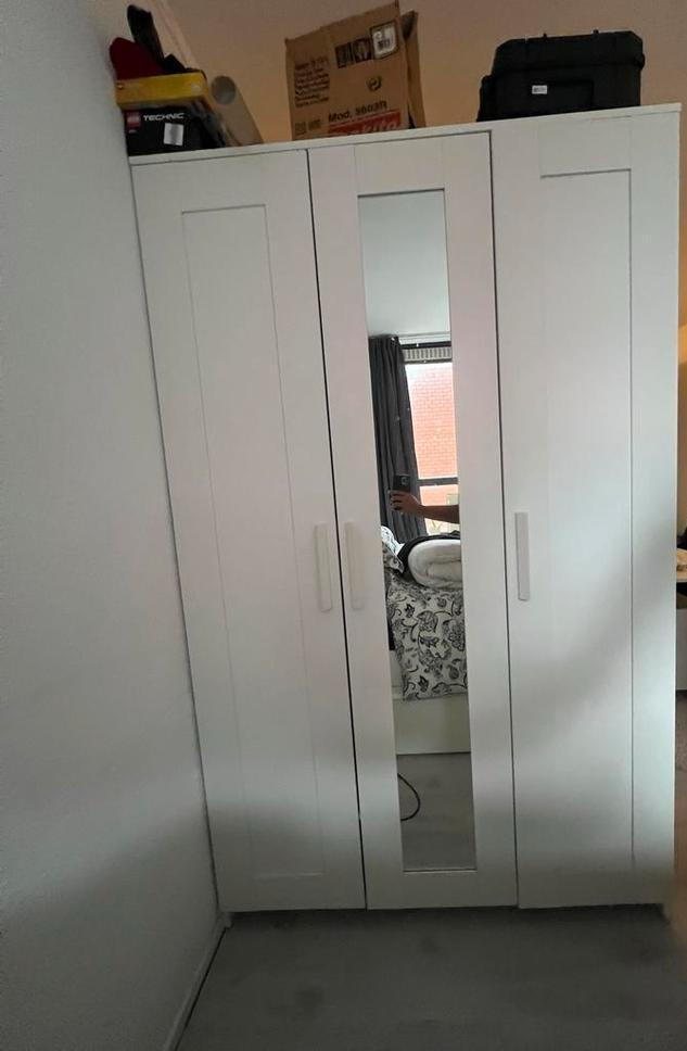 Ikea Brimnes kledingkast 120x190 cm, Huis en Inrichting, Kasten | Kledingkasten, Gebruikt, 150 tot 200 cm, 100 tot 150 cm, 50 tot 75 cm