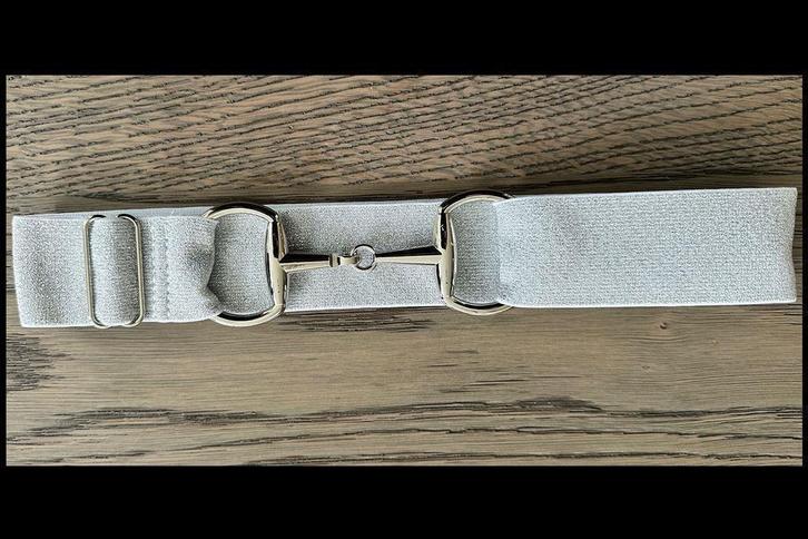 Glitter Zilver - Zilver - Paardrij Riem - Trensriem - Paardr, Dieren en Toebehoren, Paardrijkleding, Nieuw, Overige typen, Western