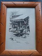 Ingelijste tekeningen van Anton Pieck, Ophalen of Verzenden, Minder dan 50 cm, Schilderij, Minder dan 50 cm