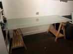 Glazen Bureau, Huis en Inrichting, Bureaus, Ophalen, Zo goed als nieuw