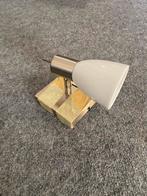 Een leuk wand-/plafondlampen met wit kelkje, Ophalen of Verzenden, Gebruikt, Metaal