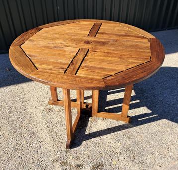Hartman Prestige teakhouten wangtafel 110 cm, inklapbaar beschikbaar voor biedingen