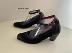 ARCHE 40  zwarte leren pumps met band 369), Pumps, Zwart, Ophalen of Verzenden, Zo goed als nieuw