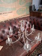 Elegante glazen kroonluchter, Ophalen of Verzenden, Gebruikt, Glas, Vintage