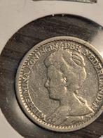Zilveren 25 cent 1919 Wilhelmina, Zilver, 25 cent, Ophalen of Verzenden, Koningin Wilhelmina