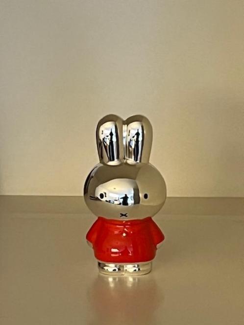 Nijntje (Miffy) verzilverde spaarpot - speciale uitvoering, Verzamelen, Spaarpotten, Nieuw, Strip- of Tekenfilmfiguur, Overige materialen