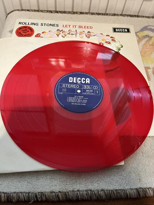 The Rolling Stones – Let It Bleed rood vinyl 1977., Cd's en Dvd's, Vinyl | Rock, Zo goed als nieuw, Poprock, 12 inch, Ophalen of Verzenden