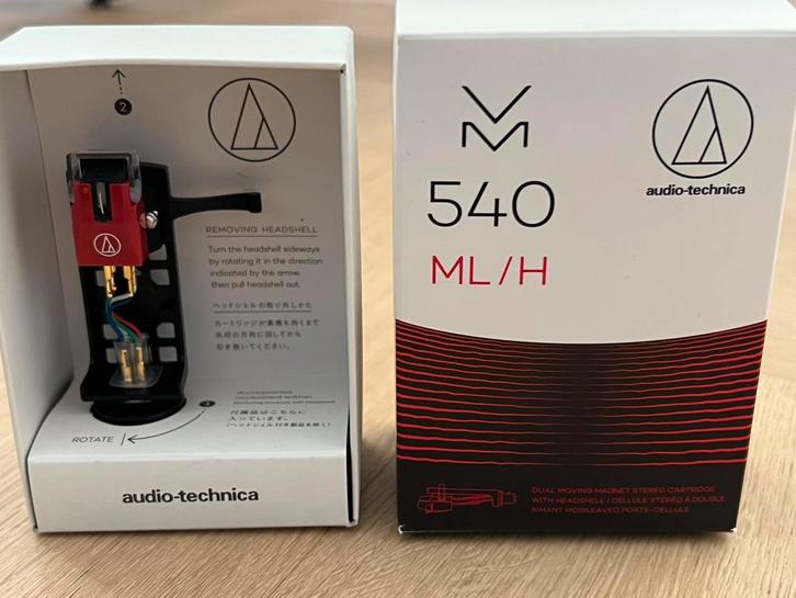 Audio-Technica VM540ML/H, Audio, Tv en Foto, Platenspelers, Zo goed als nieuw, Platenspeler-onderdeel, Overige merken, Ophalen of Verzenden