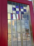 Set openslaande glas in lood deuren 207x56cm., Ophalen