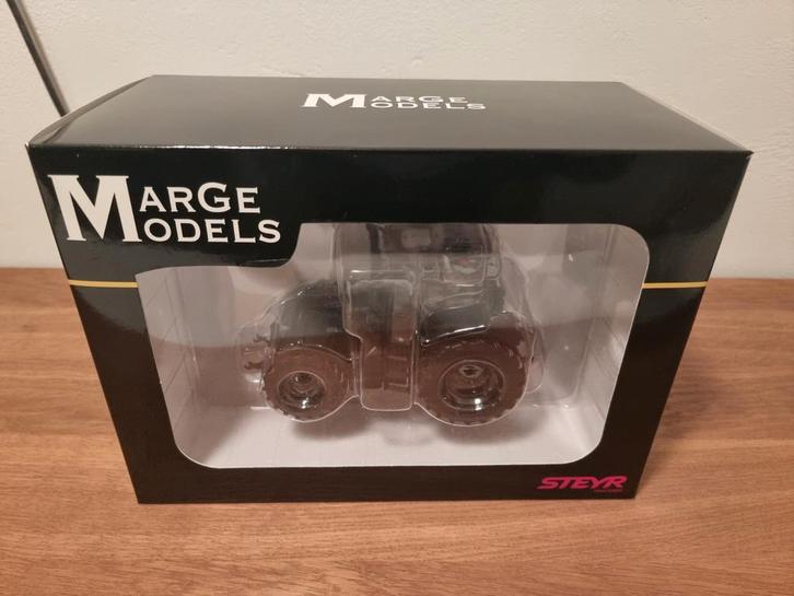 Steyr CVT 6195 Zwart Marge Models, Hobby en Vrije tijd, Modelauto's | 1:32, Nieuw, Tractor of Landbouw, Overige merken, Ophalen of Verzenden