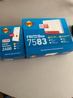 Fritzbox 7583 + Fritz Repeater 2400, Computers en Software, Routers en Modems, Ophalen of Verzenden, Gebruikt, Router met modem