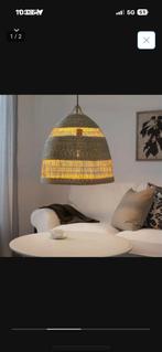 Twee rotan lampenkappen TORARED, Ophalen, Gebruikt, Hout, Minder dan 50 cm