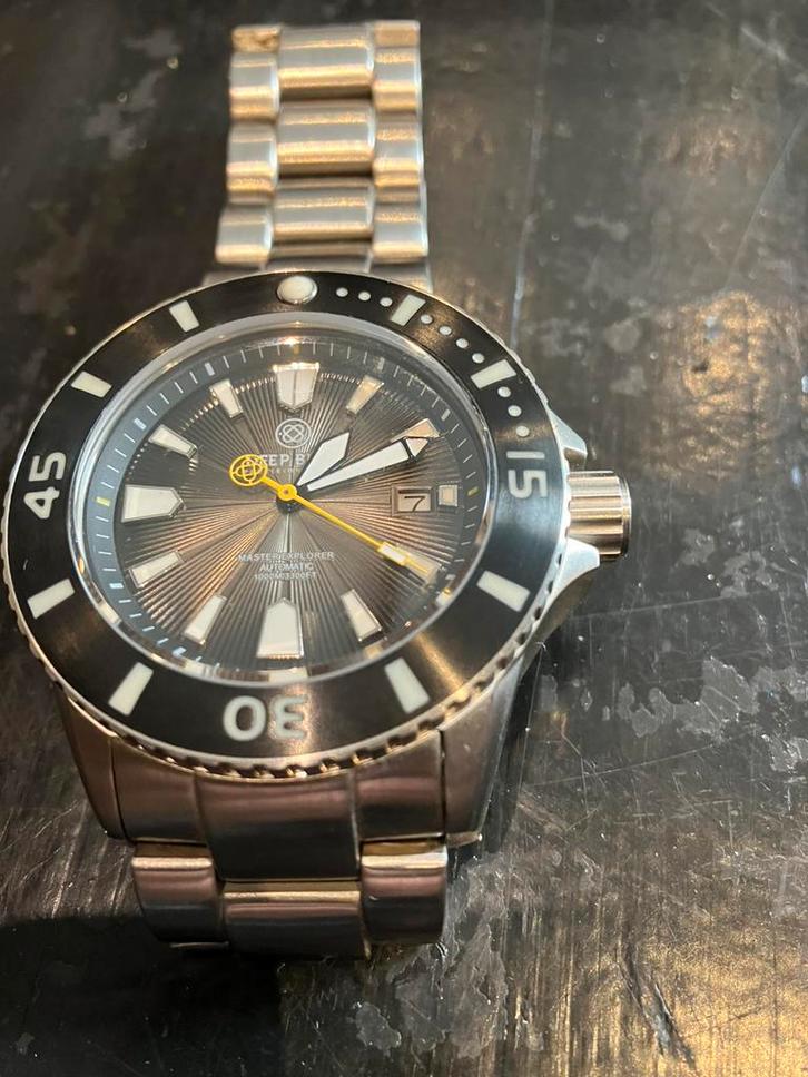 Deep blue master explorer 1000m, Sieraden, Tassen en Uiterlijk, Horloges | Heren, Zo goed als nieuw, Polshorloge, Overige merken