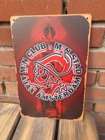 Metalen Ajax wandbord, Verzamelen, Merken en Reclamevoorwerpen, Ophalen of Verzenden, Nieuw, Reclamebord