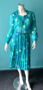 Vintage jaren 80 jurk groen maat 44, Verzenden, Maat 42/44 (L), Knielengte, Gedragen